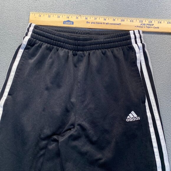 ADIDAS‎ Boys Sweat Pants  Basketball -Black Size Medium,Pockets,Wide Leg,Comfort - Picture 4 of 11